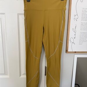 Fabletics Mustard Yellow High-Waisted Leggings